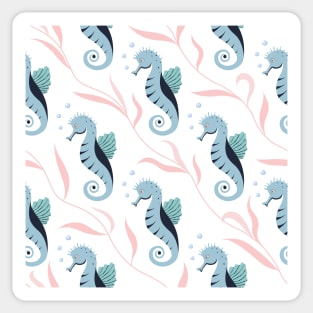 Seahorses pattern Sticker